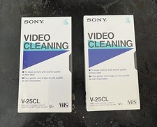 TWO SONY V-25CL VHS S-VHS VCR