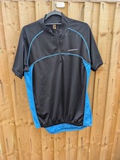 Muddyfox Blue Mens Short Sleeve 1/4 Zip Cycling Mountain Bike Jersey Top Size XL