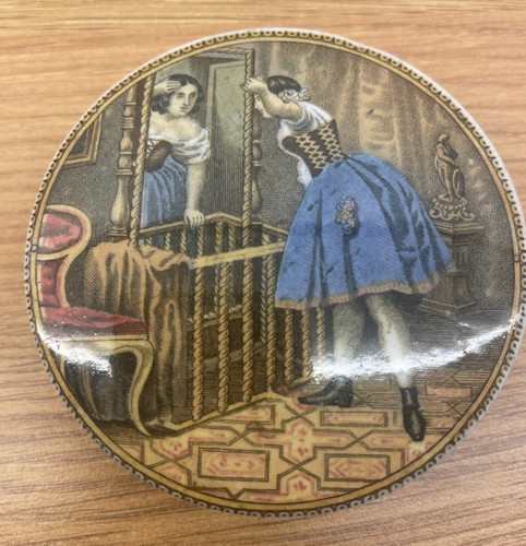Antique pratt small pot lid - pratt,