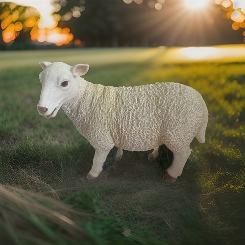Beautiful sheep resin figurine - beautiful,