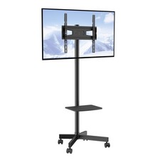 Uimoso Mobile Floor Stand TV Mount Bracket Stand Trolley Cart for 32-85 inch TV