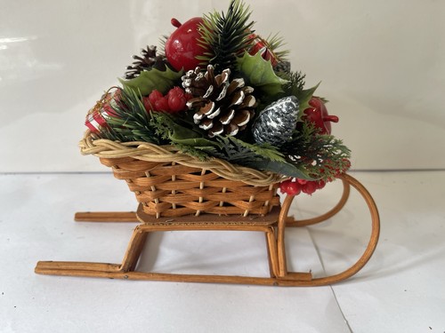 Vintage wicker sleigh - wicker,
