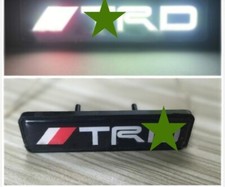 Logo LED Light Car Front Grille Badge TRD Illuminated Emblem Letter
