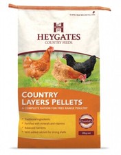 Heygates Country Feeds Poultry Layers Pellets + Calcium & Vitamins 20kg 