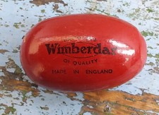 Vintage Wimberdar Wooden Darning Egg. Red/Brown. VGC