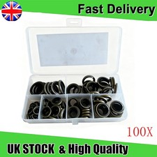 100x Car Bonded Seal Oil Drain