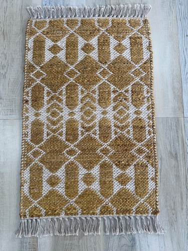 Jute cotton hand woven area - hand,
