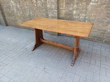 Vintage solid oak refectory - solid,