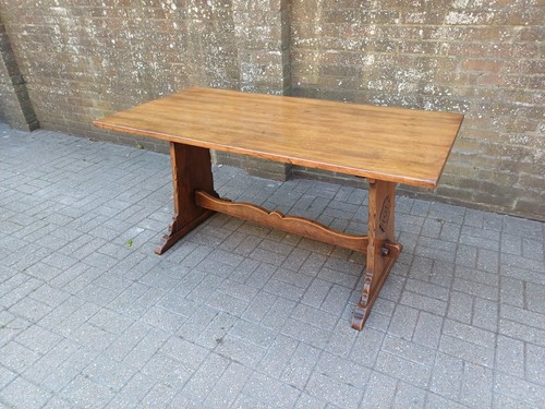 Vintage solid oak refectory - vintage,