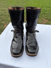 Wesco Mister Lou Engineer Boots Black Maryam Horsebutt Size 11E