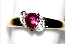 Rubellite 9ct Gold Ring
