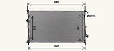 AVA Coolant Radiator FD2679