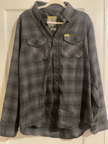 Dixon raven flannel pearl - pearl, snap