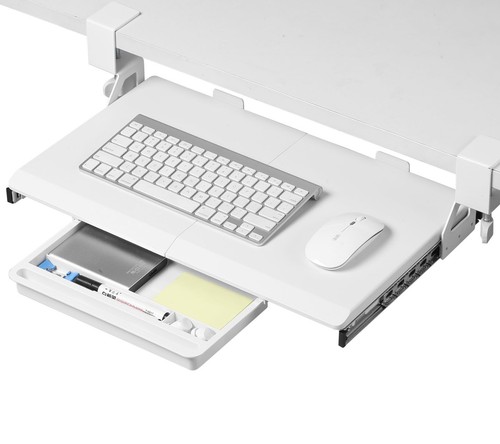 Under desk keyboard - under-desk, tray