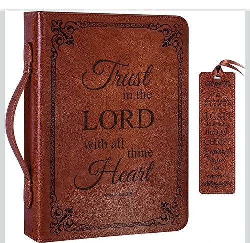 Large leather bible - bible, cover