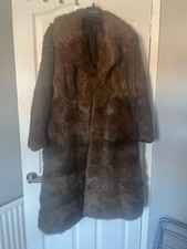 Ladies Size 10 Coney Fur Coat