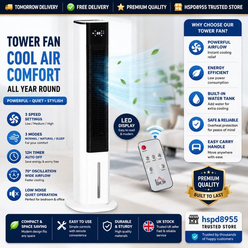 Homcom quiet air cooler - homcom,