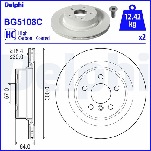 Brake disc set left - left,