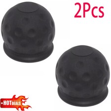 2Pcs Tow Bar Ball Cover-Cap Car Towing Hitch Caravan Trailer Towball Protect