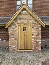 Solid Oak Entrance Door And Frame