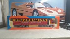 TEKNO MODELS - VOLVO CURTAINSIDE - KEN ABRAMS - 1/50 SCALE MODEL LORRY  NR 98