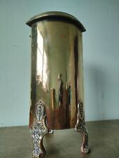 Vintage Corner Brass Fire Tools Stand