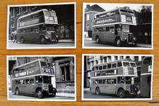13 bus photos (5.5" x 3.5"): London Transport AEC Regent III RT class selection