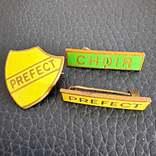 Vintage enamel school - 3x,