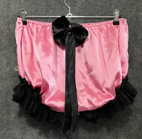 Hulakula pink satin - pink, frilly