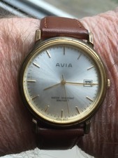 Avia quartz unisex watch. Working, new battery. 33mm.