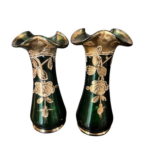 Antique bohemian emerald - emerald, green