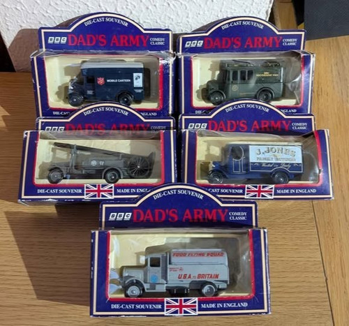 Dad army die cast vehicles - army,