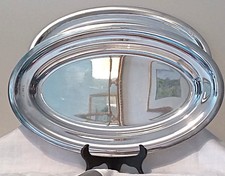 PAIR OF LARGE SILVER PLATED