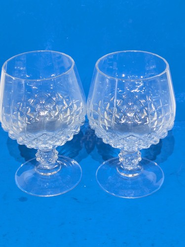 Pair lead crystal cut - lead, glass