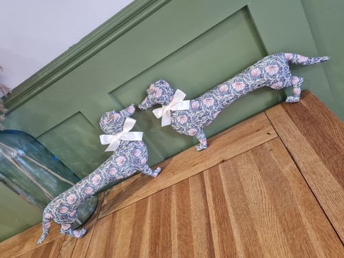 Handmade sausage dog cushion - handmade,