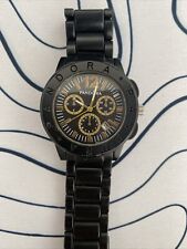 Ladies Pandora Watch Imagine Grande-Black & Gold Quartz-Date Adj-Water Resist GC