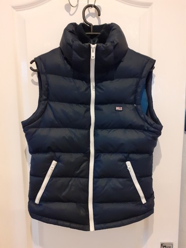 Womens jack wills blue gilet - blue,