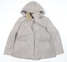 Topshop Women's Grey Coat Size