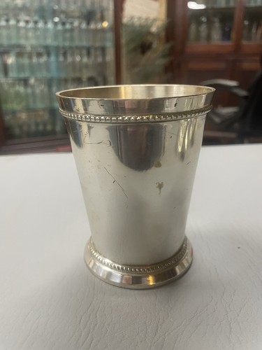 Vintage silverplate mint julep - mint,