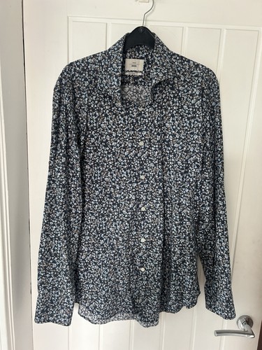 Moss bros blue - moss, floral