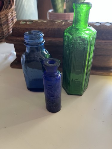 Antique vintage glass bottle - antique,