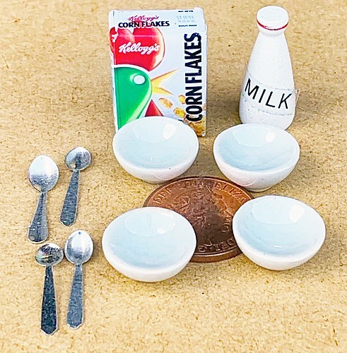 Dolls house piece breakfast - dolls, 10