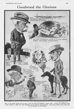 HORSE RACING Caricatures at