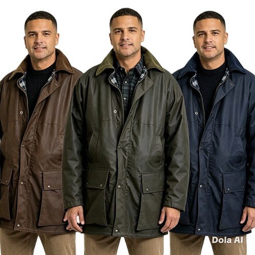 Mens padded wax jacket - padded,