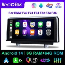 10.25" CarPlay Android 14 Car Stereo Sat Nav Dab+ For BMW 3/4 series F30 F32 F31