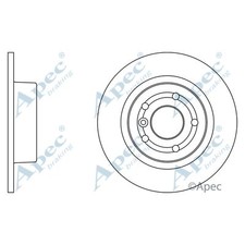 2x Brake Discs Solid For Land