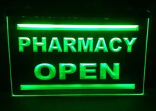 Open pharmacy led - open,