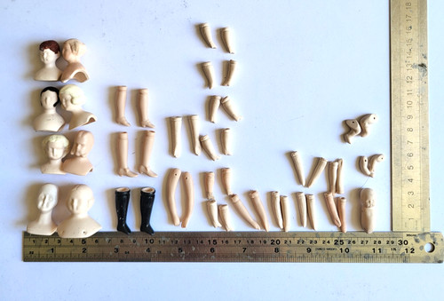 Porcelain doll making parts