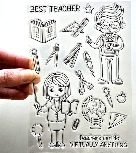 Clear stamps best teacher - stamps,