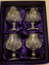Set of 4 Edinburgh Crystal Brandy Glasses Brand New In Box (CH)